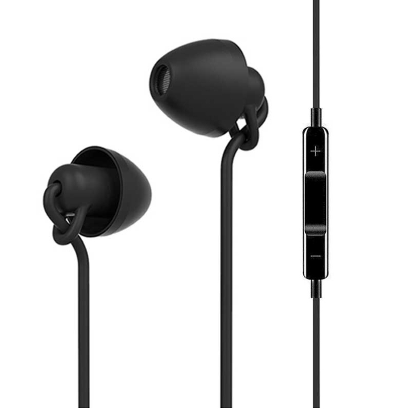 Écouteurs à réduction de bruit Écouteur de sommeil filaire Casque de sommeil en silicone entier